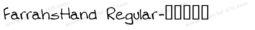 FarrahsHand Regular字体转换